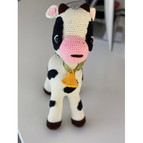 El Örgülü Oyuncak İnek (Doğal İpten) El Örgülü Oyuncak İnek (Doğal İpten)