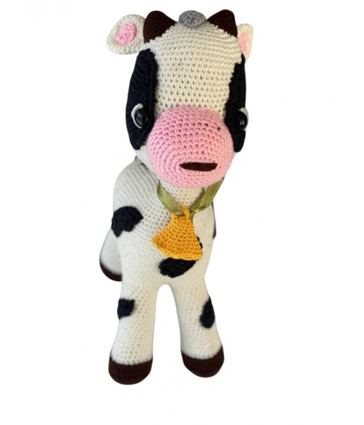 El Örgülü Oyuncak İnek (Doğal İpten)